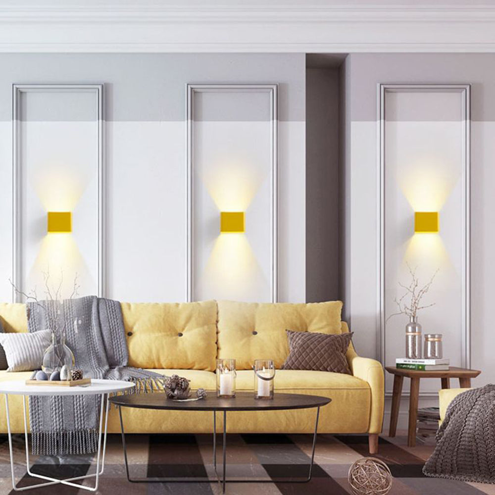 Modern Square Wall Light - Waterproof LED Applique Fixture