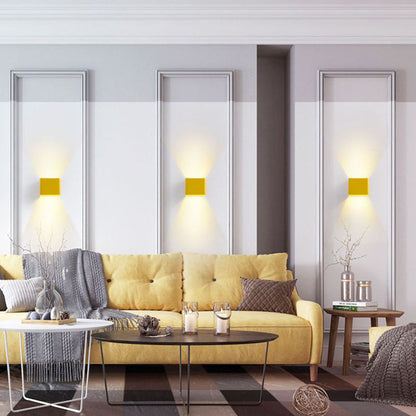 Modern Square Wall Light - Waterproof LED Applique Fixture