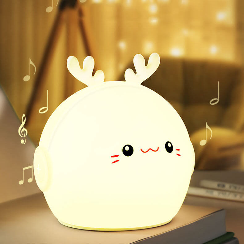 Kreative Cartoon Deer Rabbit Silicone USB LED Night Light Lamp