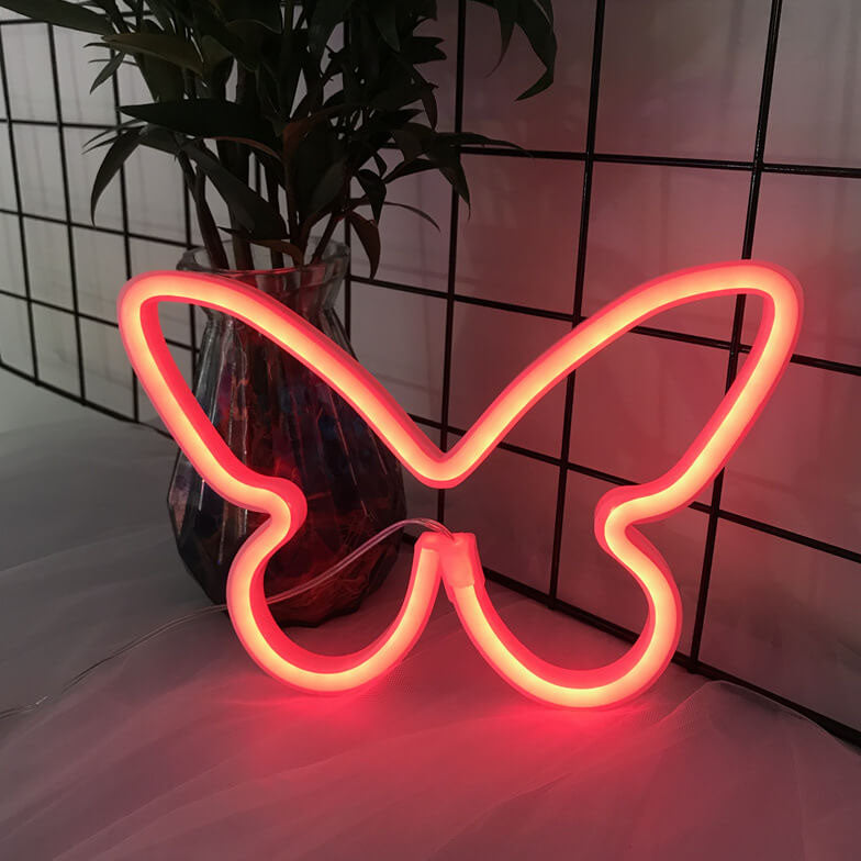 Kreative Neon Butterfly LED Battery/USB Decorative Light