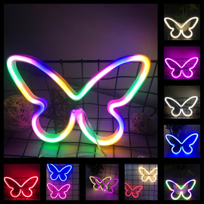 Kreative Neon Butterfly LED Battery/USB Decorative Light