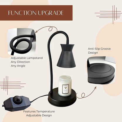 Modern Minimalist Metal Hourglass Adjustable 2-Lamp Table Lamp for Nightstand