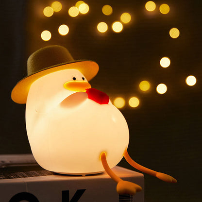 Kreative Cartoon Silicone Duck LED Table Lamp for Kids