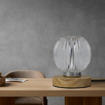 Modern Luxury Acrylic Round Ball USB Wireless Touch LED Lamp