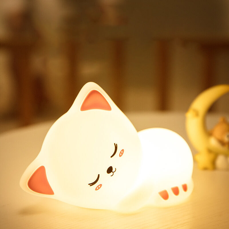 Kreative Cat Night Light USB Silicone Touch Desk Lamp