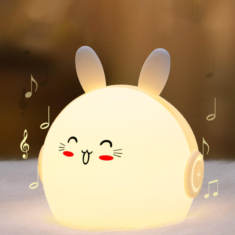 Kreative Cartoon Deer Rabbit Silicone USB LED Night Light Lamp