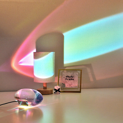 Kreative Kristallprojektion LED Angel Eye Table Lamp