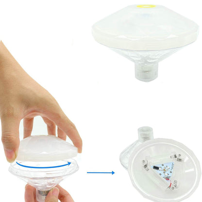 Waterproof RGB LED Diamond-Shaped Night Light Lamp