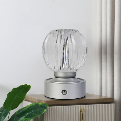 Modern Luxury Acrylic Round Ball USB Wireless Touch LED Lamp