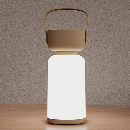 Modern Simplicity Waterproof Portable Plastic ABS Cylinder LED Table Lamp Outdoor Light for Patio