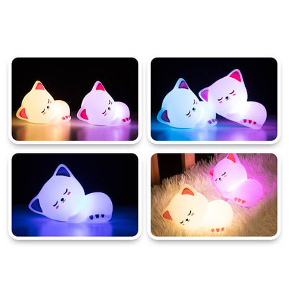 Kreative Cat Night Light USB Silicone Touch Desk Lamp