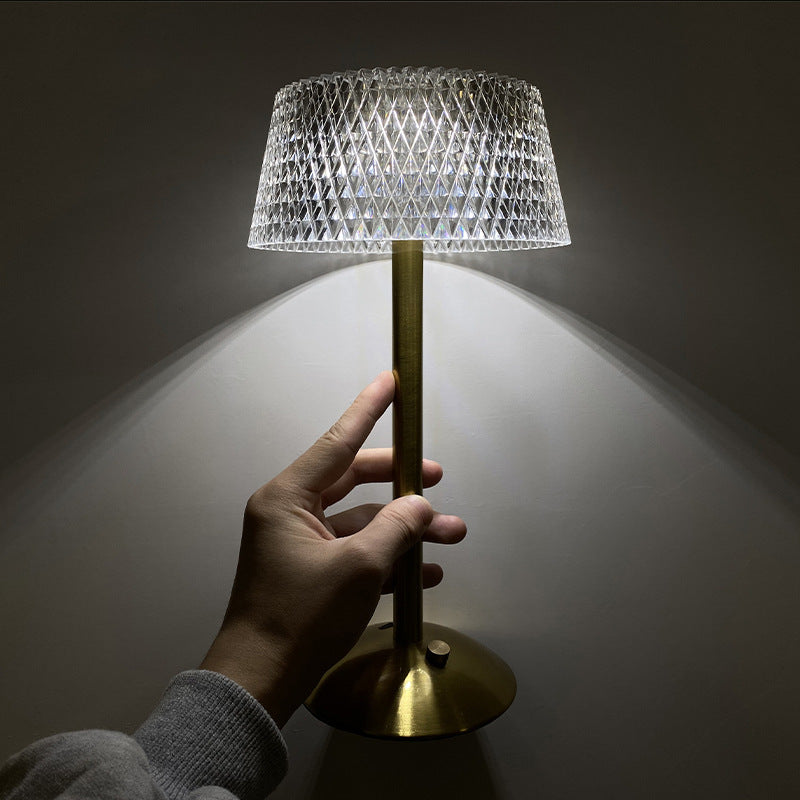 Nordic Retro Minimalist Metal USB Rechargeable LED Table Lamp