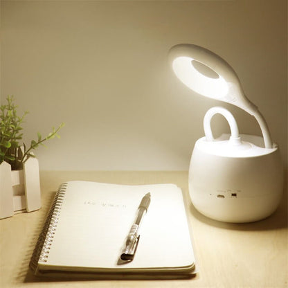 Kreative Einfachheit White LED Touch Rechargeable USB Desk Lamp