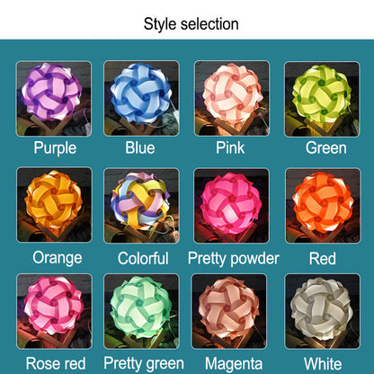 Kreative DIY Round Hydrangea Combination Design LED Night Light Table Lamp