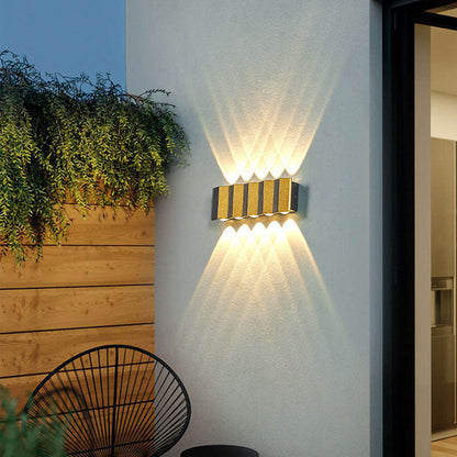 Modern Luxury Gold Aluminium Outdoor Waterproof LED Wall Light