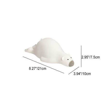 Kreative Cartoon Lazy Bear Silicone LED Night Light Table Lamp