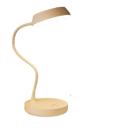 Nordic Minimalist Round LED Touch Desk Lamp with USB