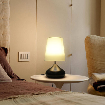Modern Simple ABS Shade LED Table Lamp with Multiple Switch Options