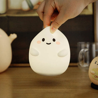 Kreative Cartoon Egg Silicone USB LED Kids Night Light Lamp