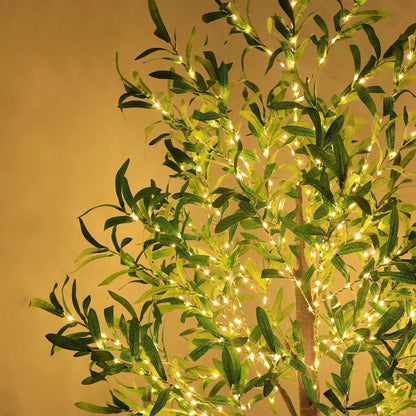 Moderne Creative Olive Leaf LED Simulation Plant Light