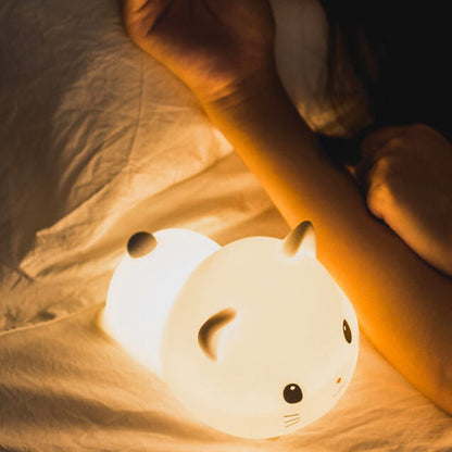 Kreative Sweet Cat Silicone USB LED Night Light Table Lamp