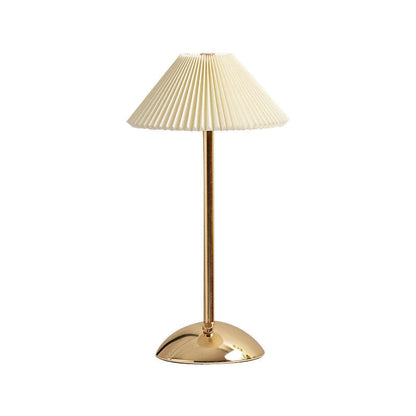 Contemporary Scandinavian Rechargeable Cone LED Table Lamp for Bedroom