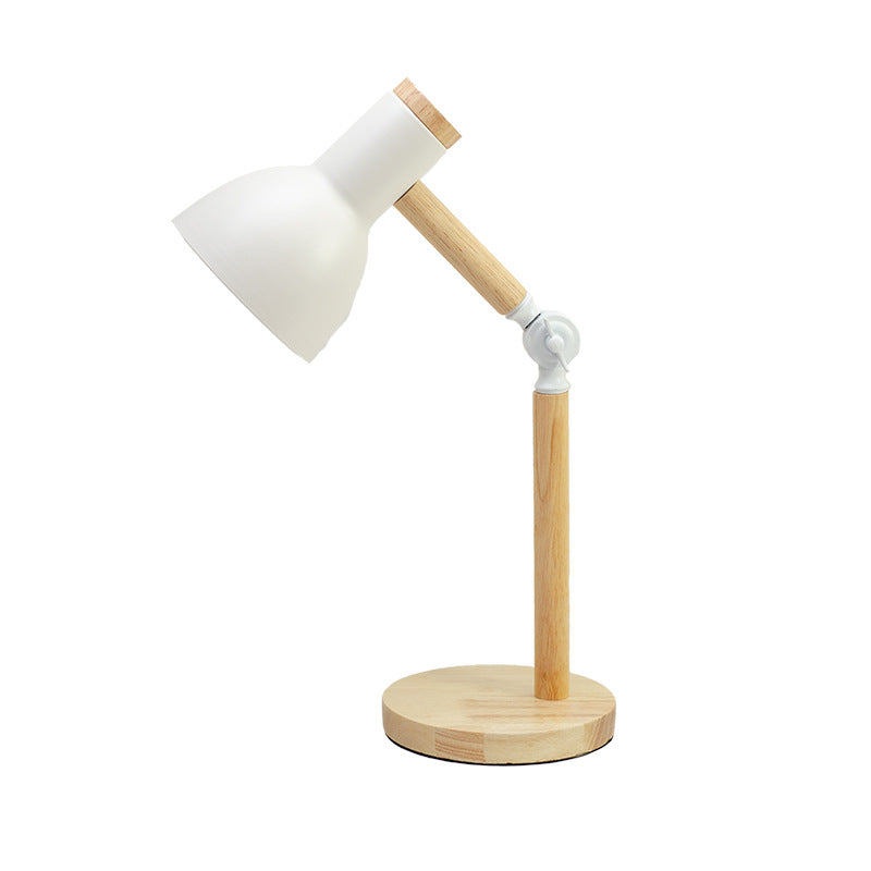 Modern Minimalist Rotatable Wood Iron LED Table Lamp
