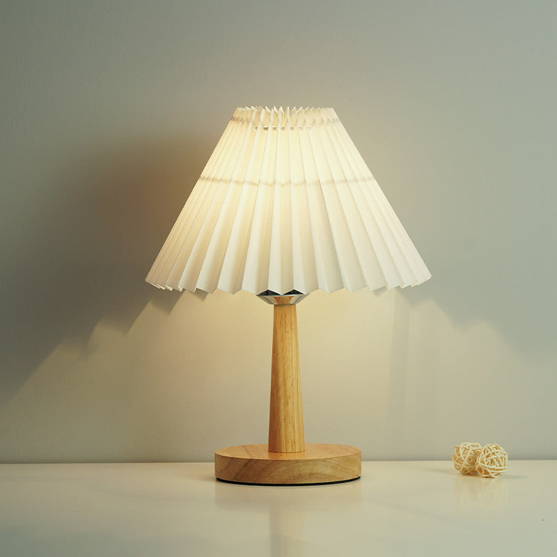 Vintage Foldable Umbrella LED Table Lamp - Retro Design