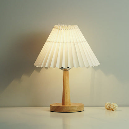 Vintage Foldable Umbrella LED Table Lamp - Retro Design
