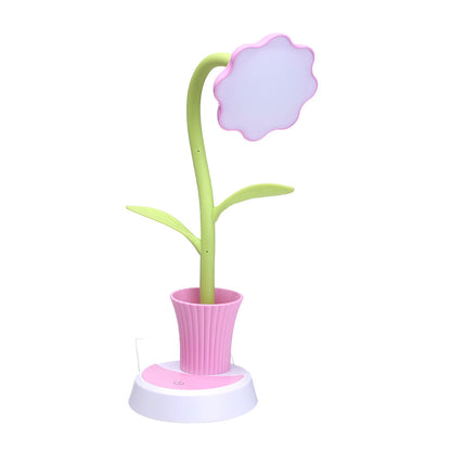 Creative Sunflower Pen Holder LED Desk Lamp