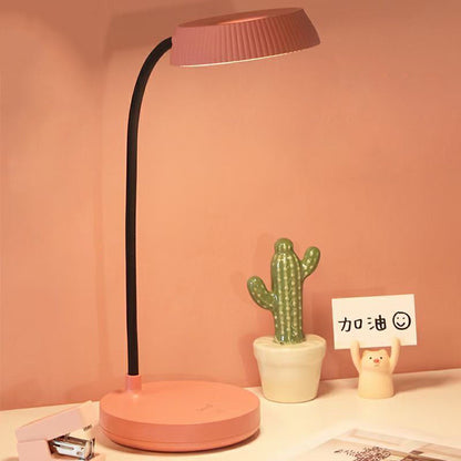 Nordic Minimalist Round LED Touch Desk Lamp with USB
