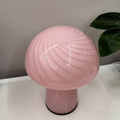 Moderne Minimalistische Mushroom Glass 1-Light Table Lamp