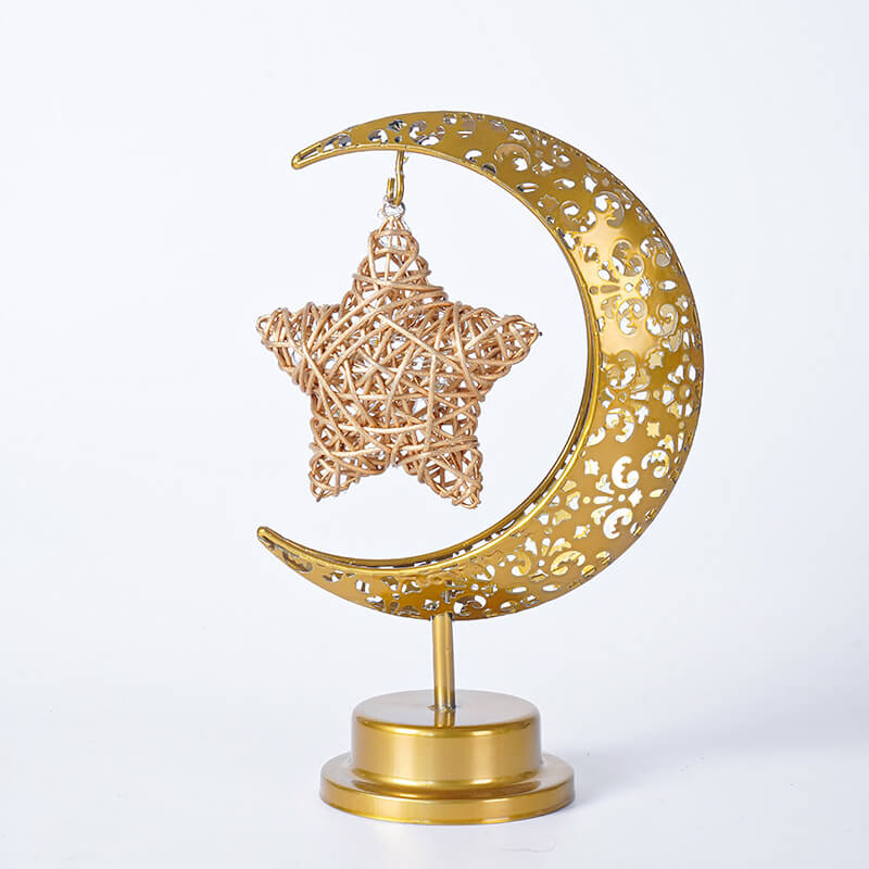 Muslim Festival Iron Moon Light Orb LED Table Lamp