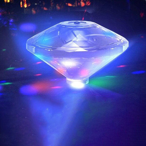 Waterproof RGB LED Diamond-Shaped Night Light Lamp