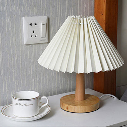 Vintage Foldable Umbrella LED Table Lamp - Retro Design