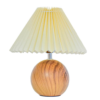 Nordic Vintage Foldable Wooden Ball Base LED Table Lamp