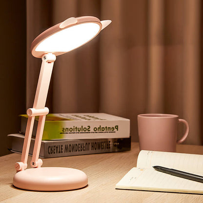 Kreative Katzenohr Pink Foldable LED Desk Lamp for Eye Care