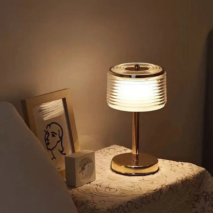 Modern Ring-Shaped LED Table Lamp - Stylish Mood Light for Living Room and Office