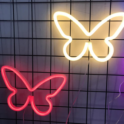 Kreative Neon Butterfly LED Battery/USB Decorative Light