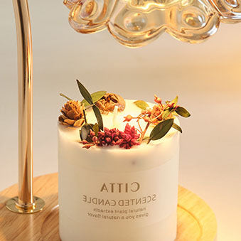 Modern Creative Simple Solid Wood Lily 1-Light Table Lamp