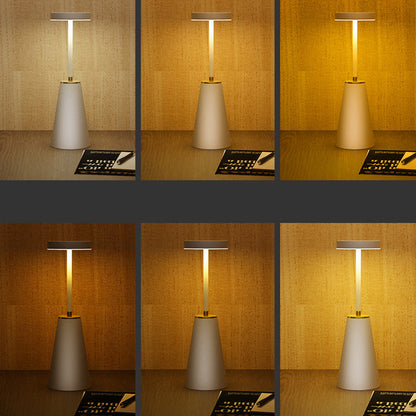 Modern Minimalist Cylindrical PC Iron LED Table Lamp for Living Room