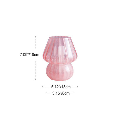 Modern Simplicity Glass Mushroom 1-Light Table Lamp Bedroom