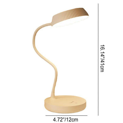 Nordic Minimalist Round LED Touch Desk Lamp with USB