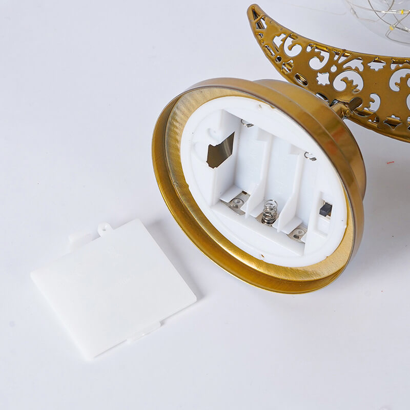 Muslim Festival Iron Moon Light Orb LED Table Lamp