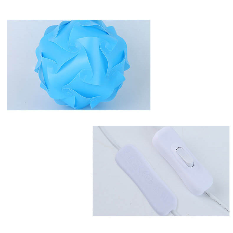 Kreative DIY Round Hydrangea Combination Design LED Night Light Table Lamp