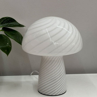 Moderne Minimalistische Mushroom Glass 1-Light Table Lamp
