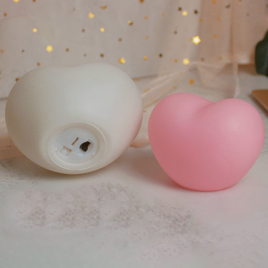 Moderne Silicone Creative Heart LED Night Light Table Lamp