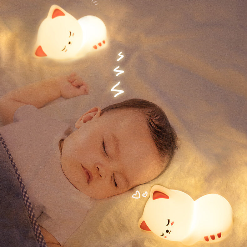 Kreative Cat Night Light USB Silicone Touch Desk Lamp