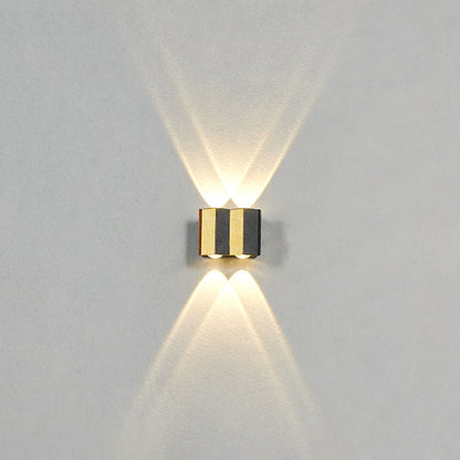 Modern Luxury Gold Aluminium Outdoor Waterproof LED Wall Light