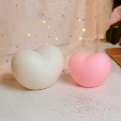 Moderne Silicone Creative Heart LED Night Light Table Lamp